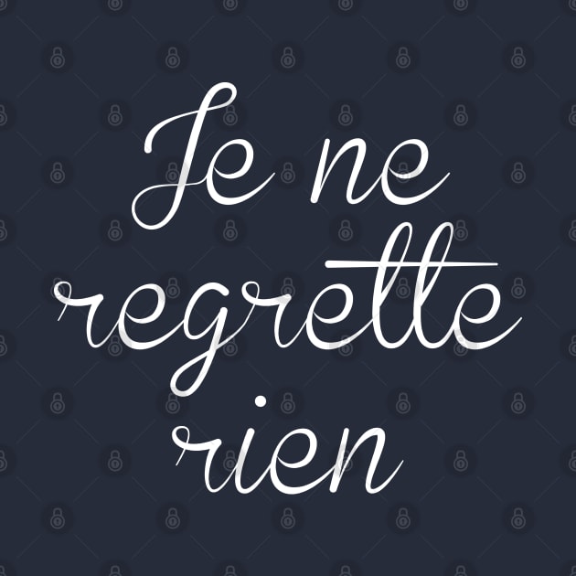 Je Ne Regrette Rien by AmazingVision