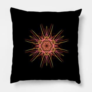 Geometric design with warm colors Pillow