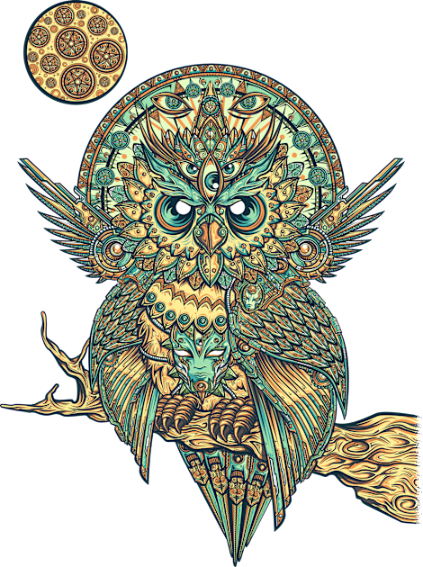 God owl of dreams Kids T-Shirt by jml2art