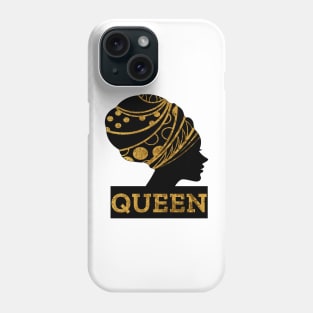 BLACK Queen Women Gold Phone Case