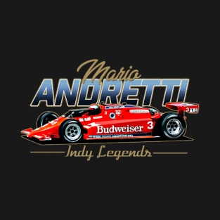 Mario Andretti Legends 80S Retro T-Shirt