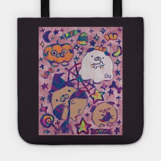 Happy Pug-O-Ween! #2 coloured Tote