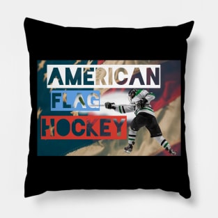 American flag hockey Pillow