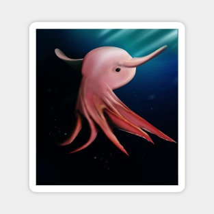 Dumbo octopus in deep sea Magnet