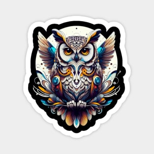 Spectacular owl design Magnet