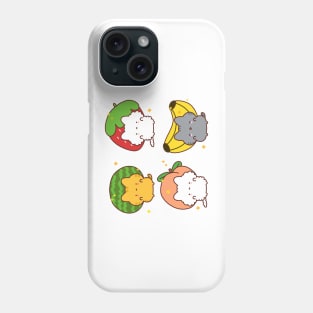 Cats And Fruit Hats Phone Case