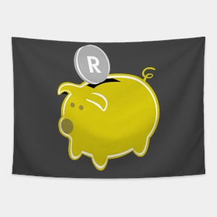 Funny Cartoon Piggy Bank Tapestry