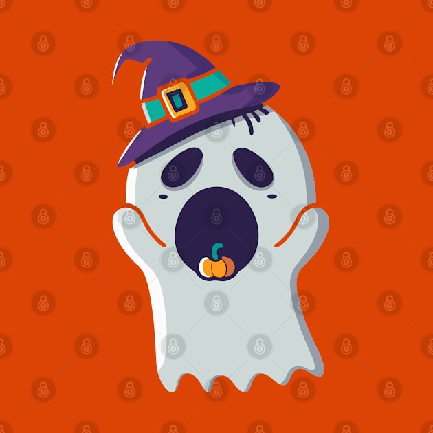 Boo Cute Ghost Halloween by TrendyWisp