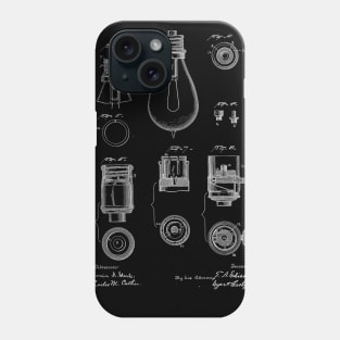 light bulb Vintage Patent Drawing Phone Case