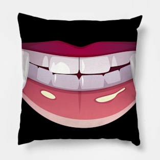 Vampire Fangs Pillow