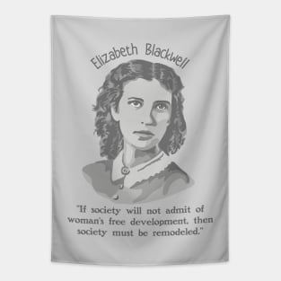 Elizabeth Blackwell Portrait and Quote Tapestry