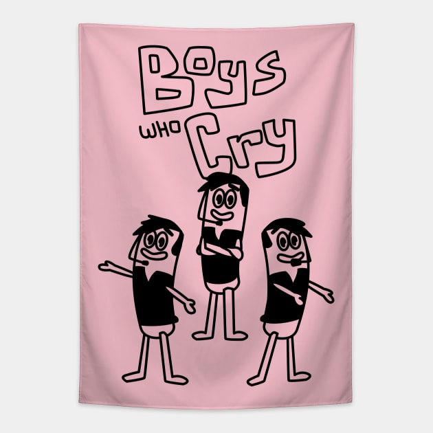 Boys Who Cry - Tour B&W Tapestry by tamir2503