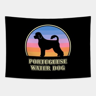 Portuguese Water Dog Vintage Sunset Dog Tapestry