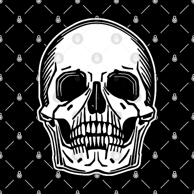 Skull digital artwork by Aliii63s