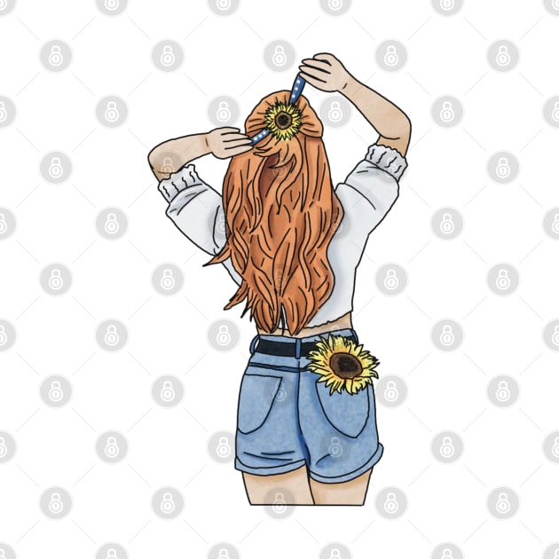 Sunflower girl (2) by piscoletters