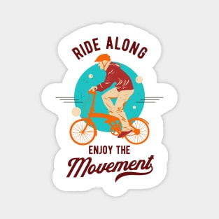 Bicycle Cycling Ride Along Cyclist Biker Magnet