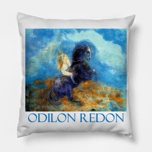 Brunhild - The Valkyrie by Odilon Redon Pillow