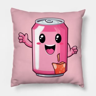 Soft drink cute T-Shirt cute giril Pillow