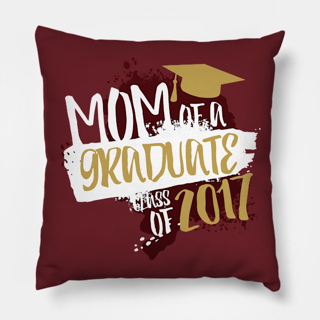 Graduation Mom - Red! Pillow by masterpanto