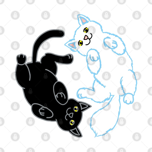 Yin Yang Kitties by Aeriskate