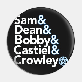 Supernatural Characters Pin