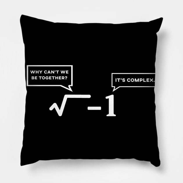 Math Joke Mathematician Gift Math Student Pillow by wbdesignz