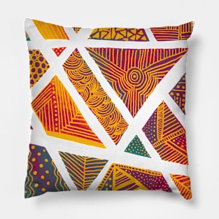 Geometric doodles - moroccan palette Pillow