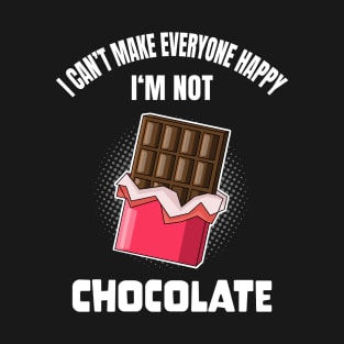 Funny Chocolate Lover Foodie Quote Humor T-Shirt