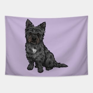 Black Cairn Terrier Dog Tapestry