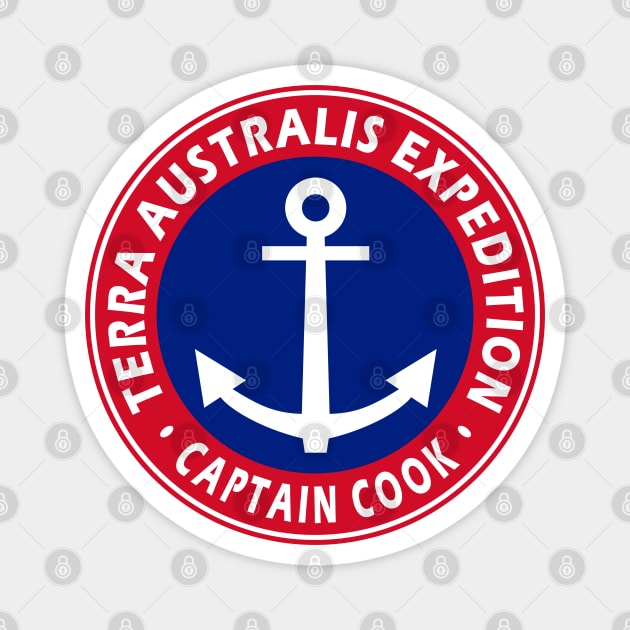 Captain Cook Expedition Magnet by Lyvershop