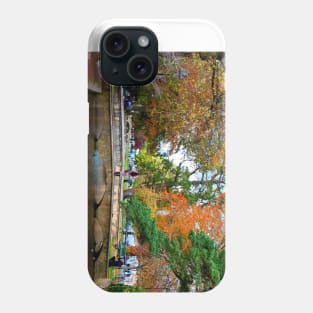 Autumn Trees Bourton on the Water Cotswolds Gloucestershire Phone Case