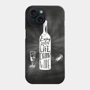 Wine blackboard #3 Phone Case