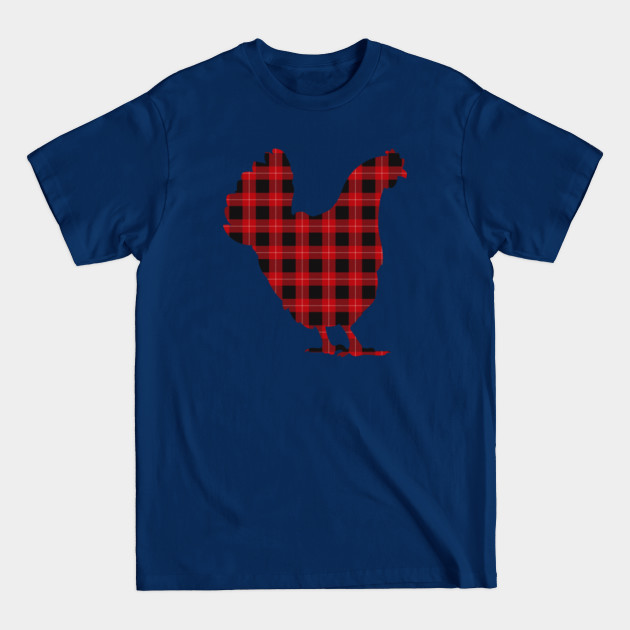 Disover Chicken Buffalo Plaid - Chicken - T-Shirt