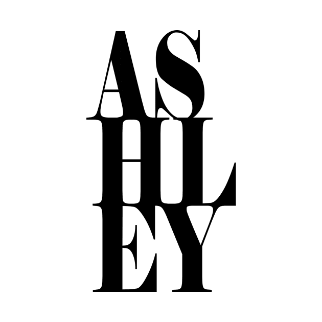 Ashley Girls Name Bold Font by xsylx