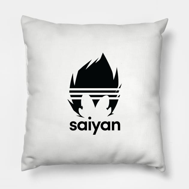 Vegeta Saiyan Sports Design Pillow by MightyOwl