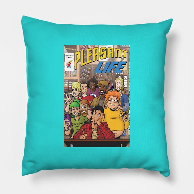 Pleasant Life Cast Cover Pillow by phymns