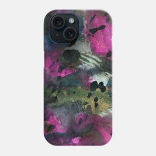 Simple abstract watercolor, animal print. Sky brushed grunge Graffiti. Blue-pink tie dye boho. Best for backgrounds, wallpapers, covers and packaging, wrapping paper. Phone Case