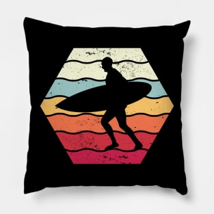 Sunset Surfing Pillow