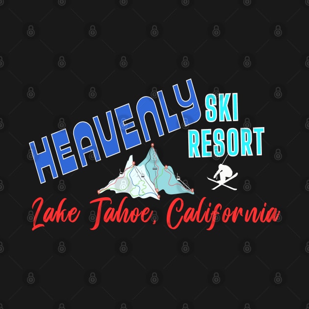 Heavenly Ski Resort Lake Tahoe U.S.A. Gift Ideas For The Ski Enthusiast. by Papilio Art