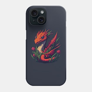 Flower Dragon Phone Case