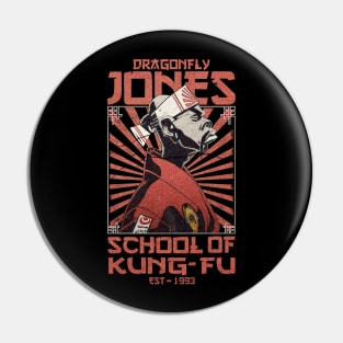 VINTAGE DRAGONFLY JONES SCHOOL KUNG-FU Pin