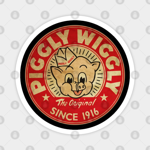 Piggly Wiggly Original | White Style Magnet by sikecilbandel