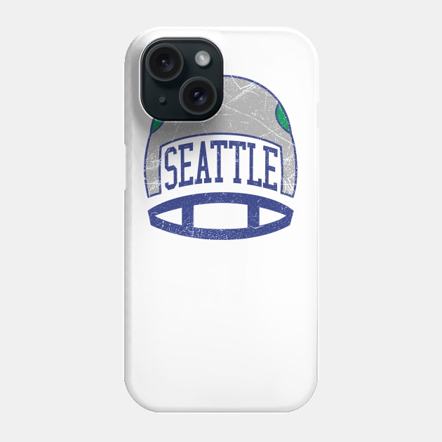 Seattle Retro Helmet - White Phone Case by KFig21