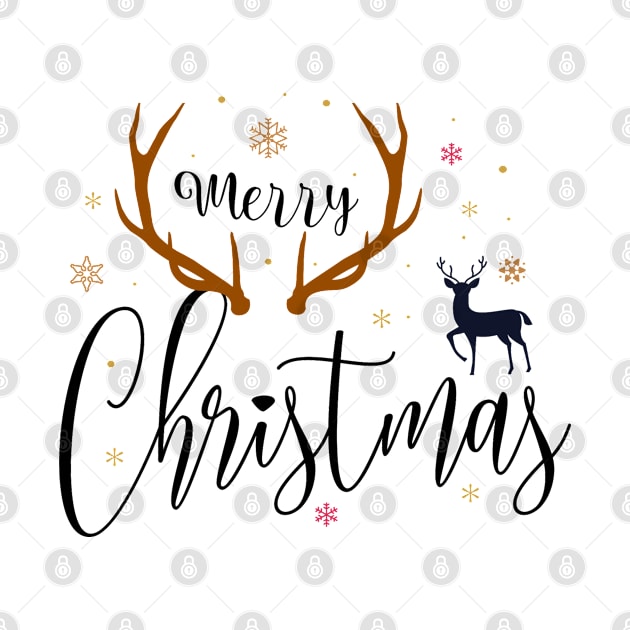 Reindeer Merry Christmas by TenPrintables