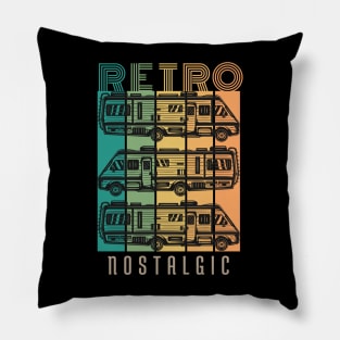 Retro Nostalgic RV Camping Pillow