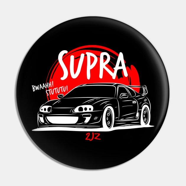 MK4 Tuned Supra Pin by GoldenTuners