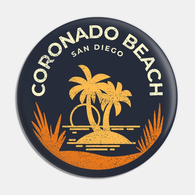 Coronado Beach San Diego California Vacation Resort Vintage Pin by Inspire Enclave