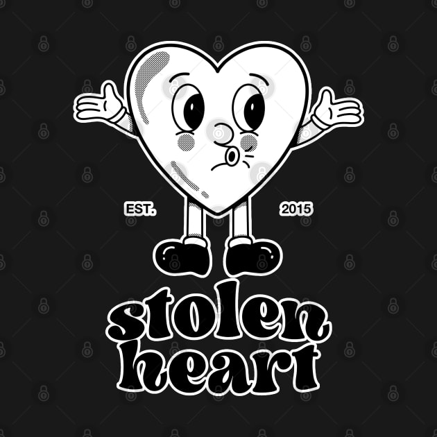 Stolen Heart Black And White Artwork by namanyastudios