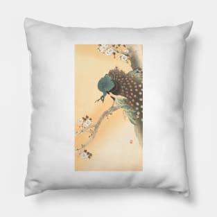 Peafowl by Ohara Koson Pillow