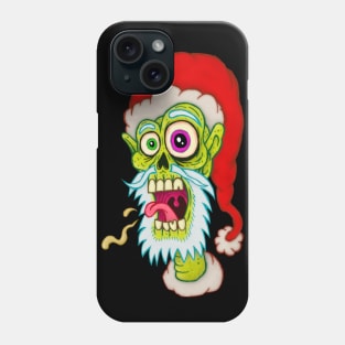 Santa Zombie Head Phone Case